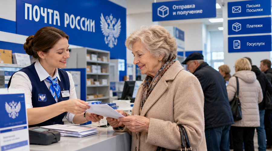 Пенсионерка на Почте &copy;&nbsp;Фото сгенерировано нейросетью chatgpt