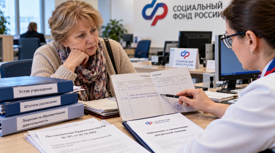 пенсионер в Социальном фонде &copy;&nbsp;Изображение сгенерировано нейросетью chatgpt