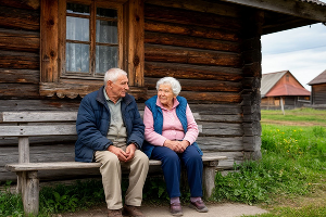 пенсионер &copy;&nbsp;Изображение сгенерировано нейросетью shedevrum.ai
