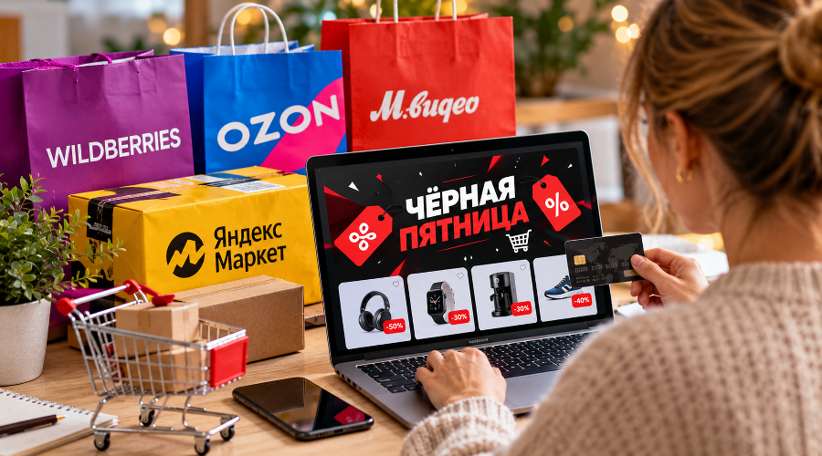 черная пятница &copy;&nbsp;Фото сгенерировано нейросетью chatgpt